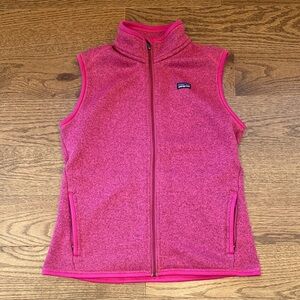 Patagonia Women's better sweater Pink Fleece Vest - size L